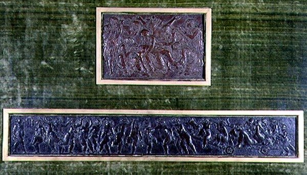 Bakchův triumf a sesazení Krista (bronz) od Bertoldo di Giovanni