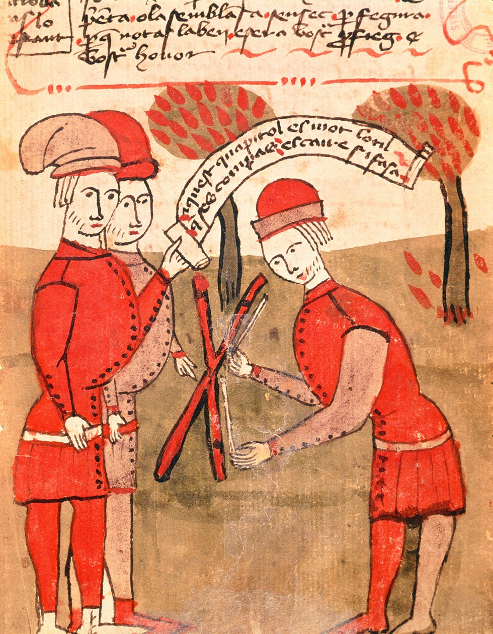 Ms 327 fol. 218r Měření pole, z „Traite d