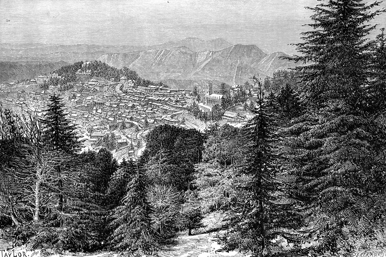 Simla, Indie, 1895. od Auguste Bertrand