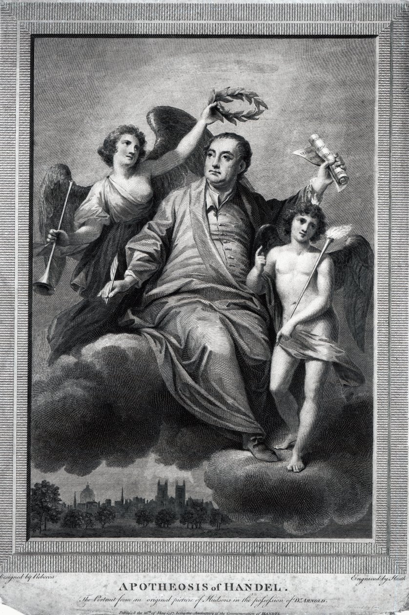 Händelova apoteóza, 1787 od Biagio Rebecca