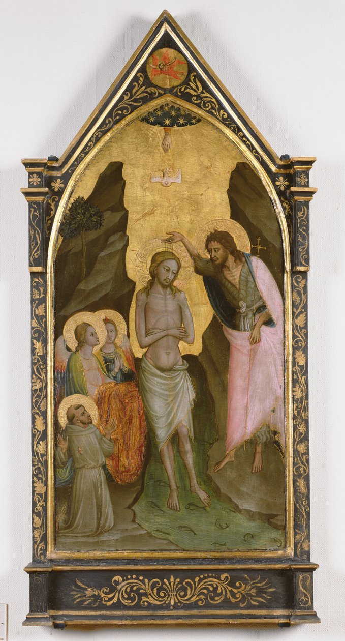 Křest Krista (tempera na panelu) od Bicci di Lorenzo