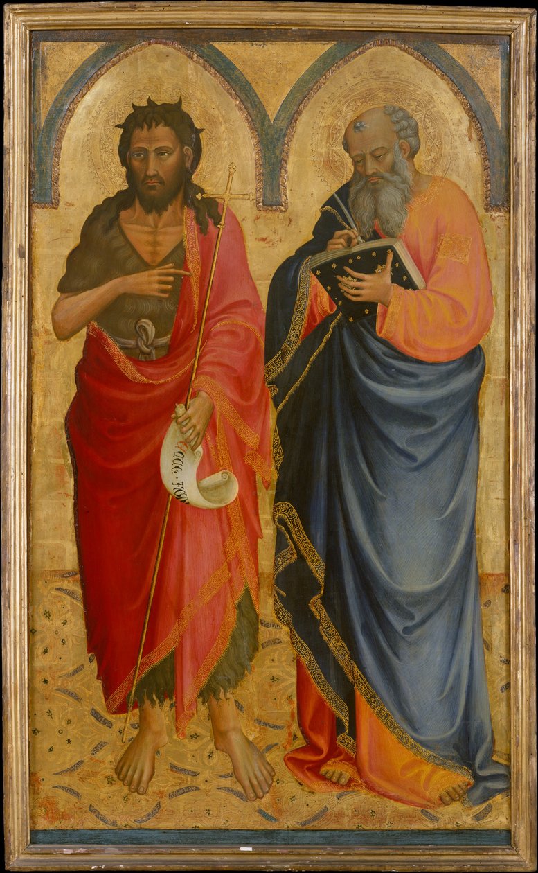 Heilige Johannes der Täufer und Matthäus od Bicci di Lorenzo