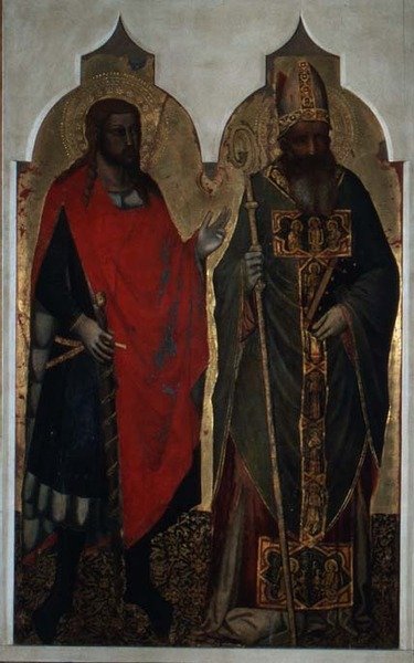 St. Julian a St. Zenobius (tempera na panelu) od Bicci di Lorenzo