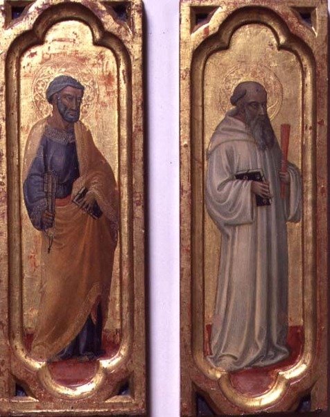 Sv. Petr a sv. Benedikt (tempera na panelu) od Bicci di Lorenzo