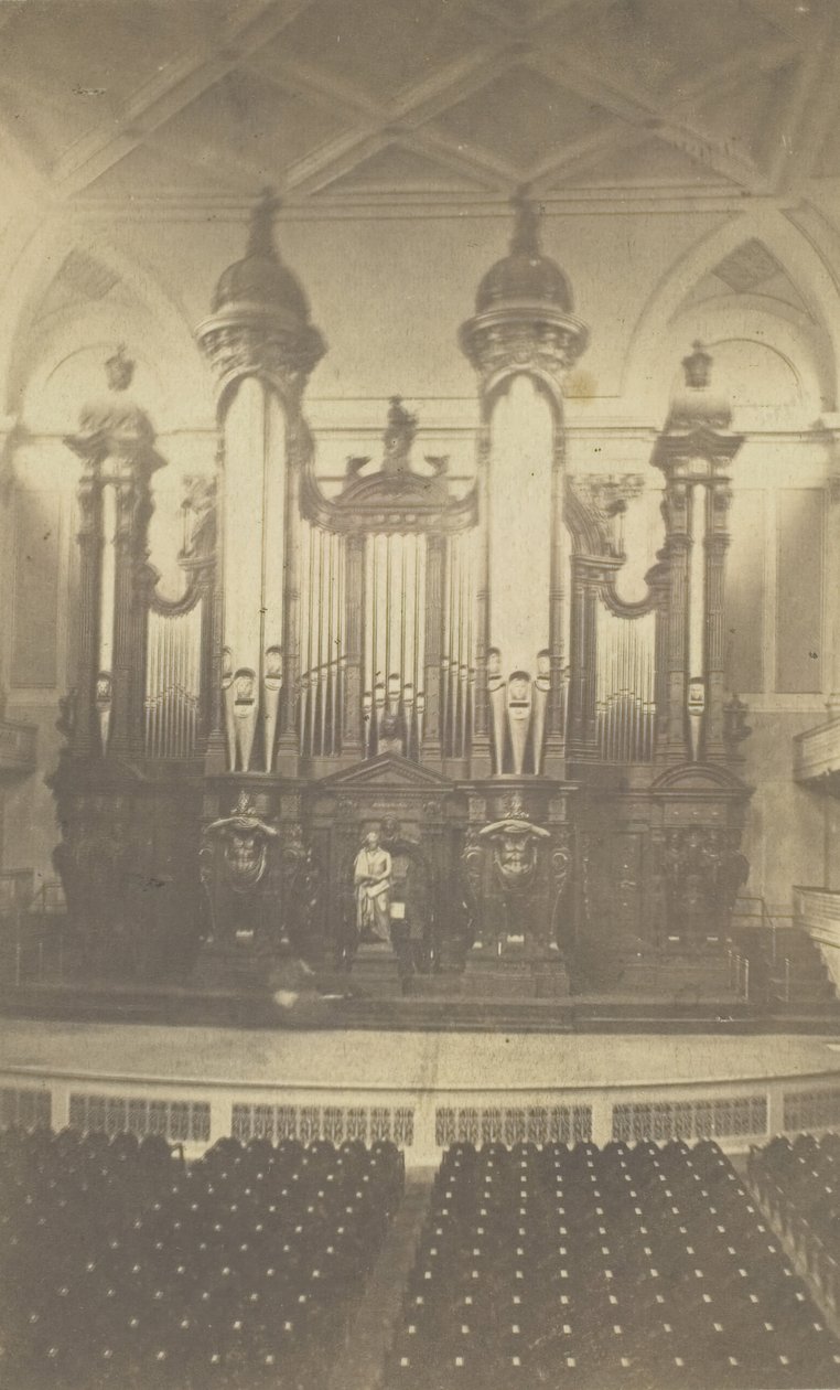 Velké varhany, v Music Hall, Boston, Mass, ca.1900s. od Bierstadt Brothers