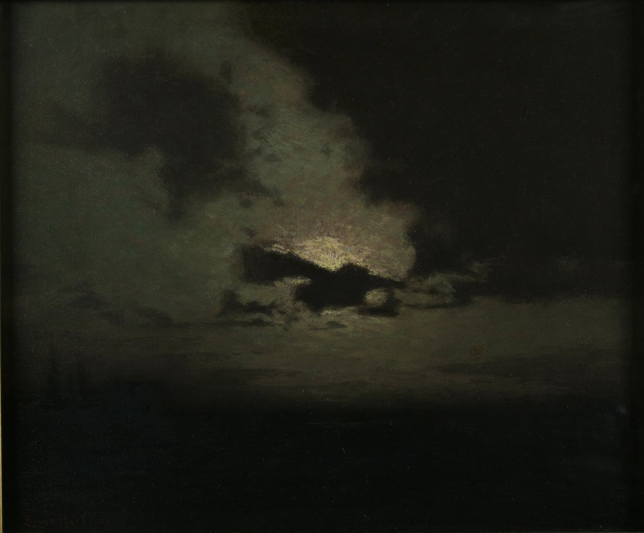 Skrytý měsíc, kolem roku 1907 od Lowell Birge Harrison
