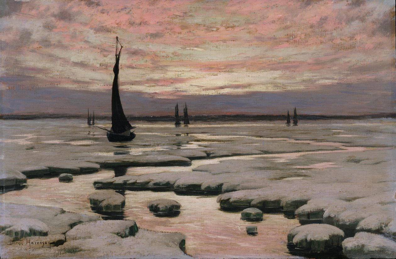 Zimní západ slunce, ca. 1890. od Birge Harrison