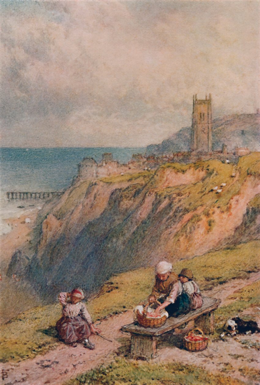 Pohled na Cromer, 19. století, 1935 od Birket Foster