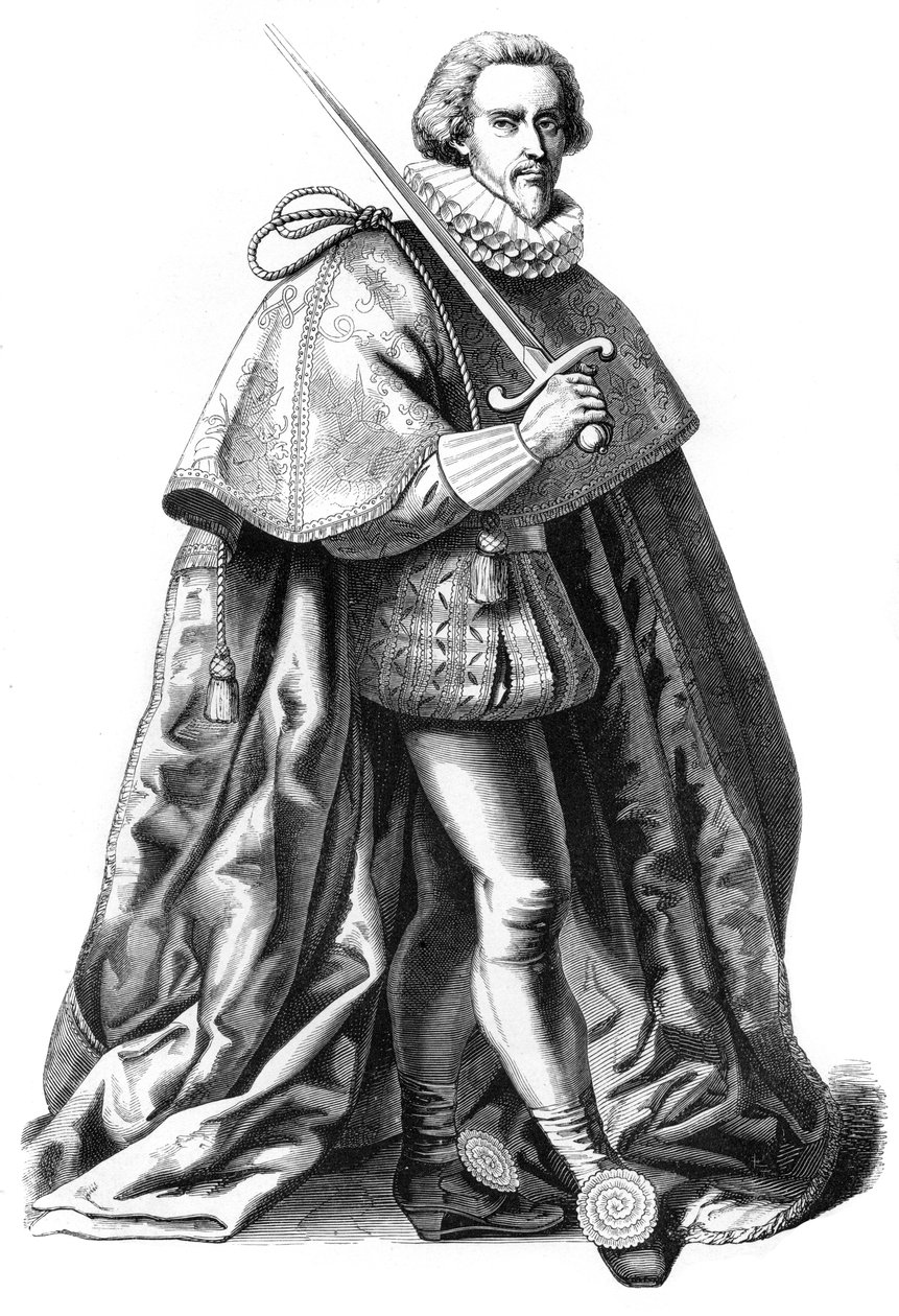 Velký kostým nejvyššího velitele francouzských armád, 16. století 1849. od Bisson and Cottard