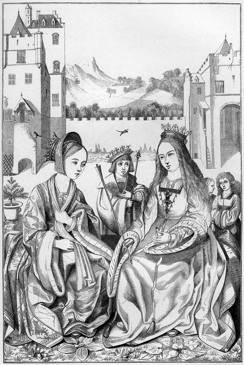 Svatá Kateřina Alexandrijská, 15. století 1849. od Bisson and Cottard