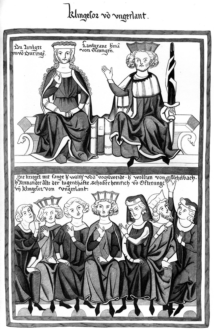 Kongres ve Wartburgu, 15. století 1849. od Bisson and Cottard
