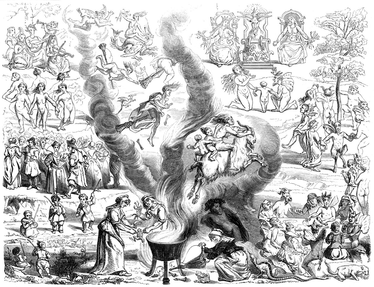 Sabat, 16. století 1849. od Bisson and Cottard