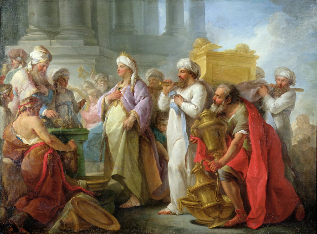 Šalamoun před archou úmluvy, 1747 od Nicholas Lesueur
