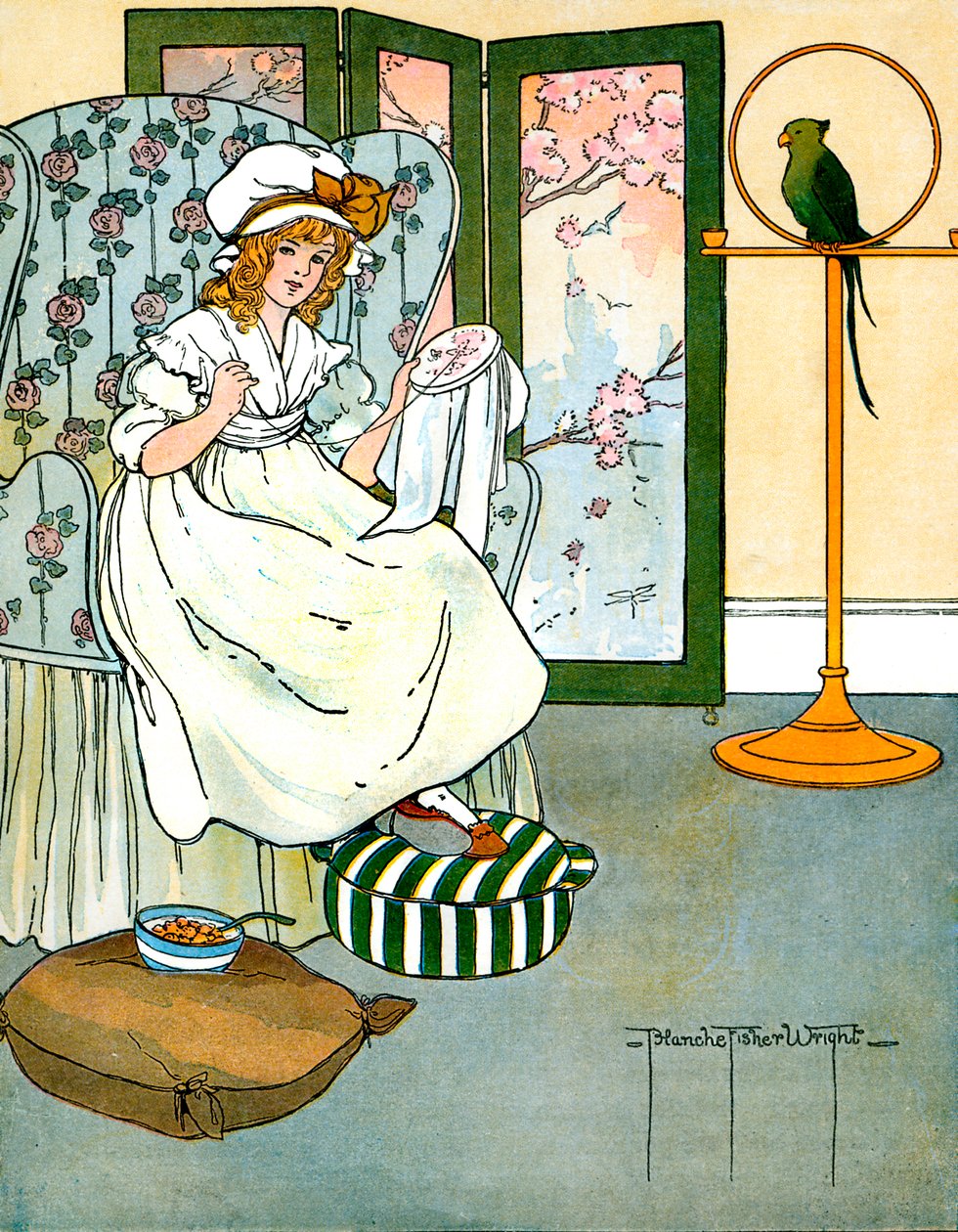 Curly Locks, ilustrované Blanche Fisher Wright od Blanche Fisher Wright