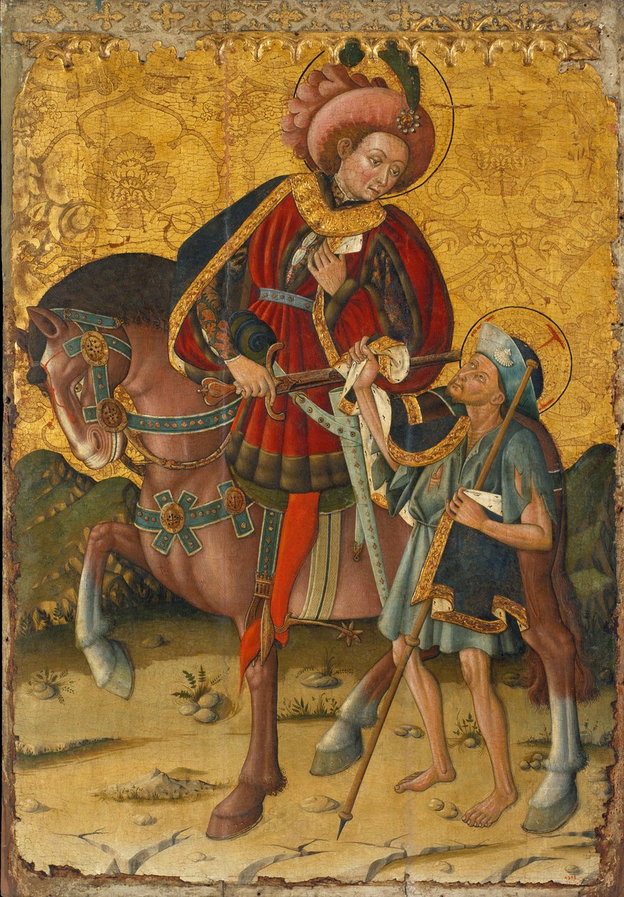 Svatý Martin dělící se o svůj plášť, c. 1440 od Blasco de Granen