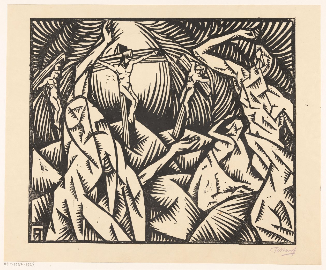 Golgotha (původní název na objektu) od Bob Hanf (signed by artist)