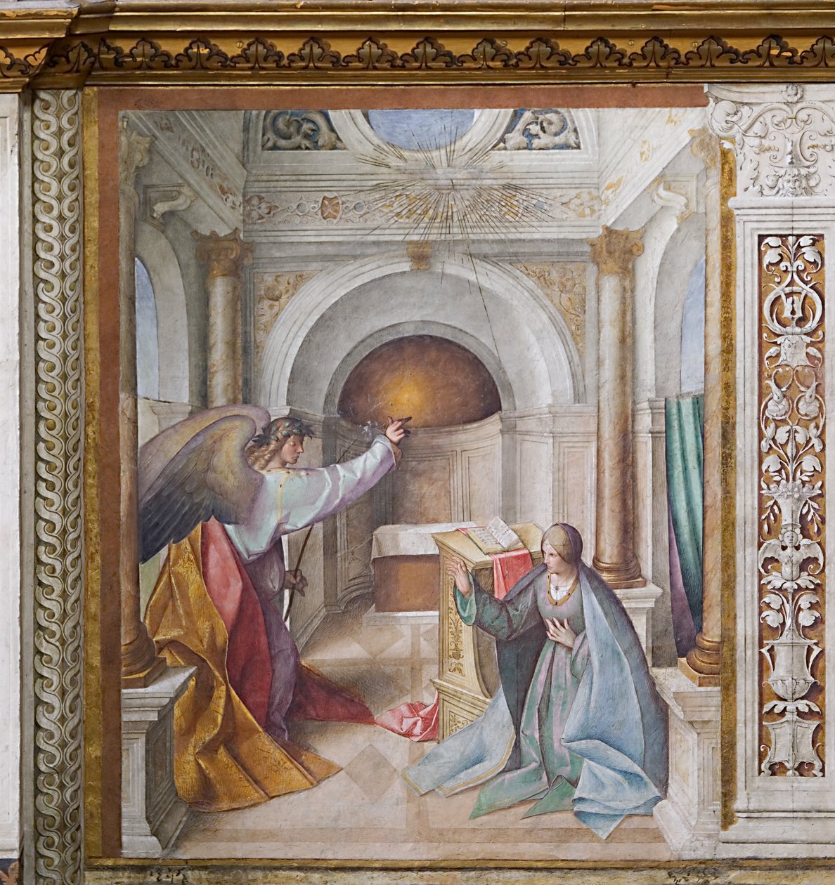Zvěstování od Boccaccio Boccaccino