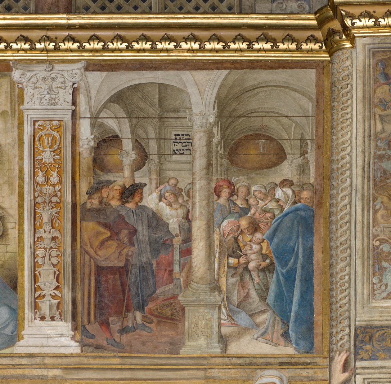Central Aave, Fourth North Span, Circumcision, Boccaccio Boccaccino 1516-17 od Boccaccio Boccaccino