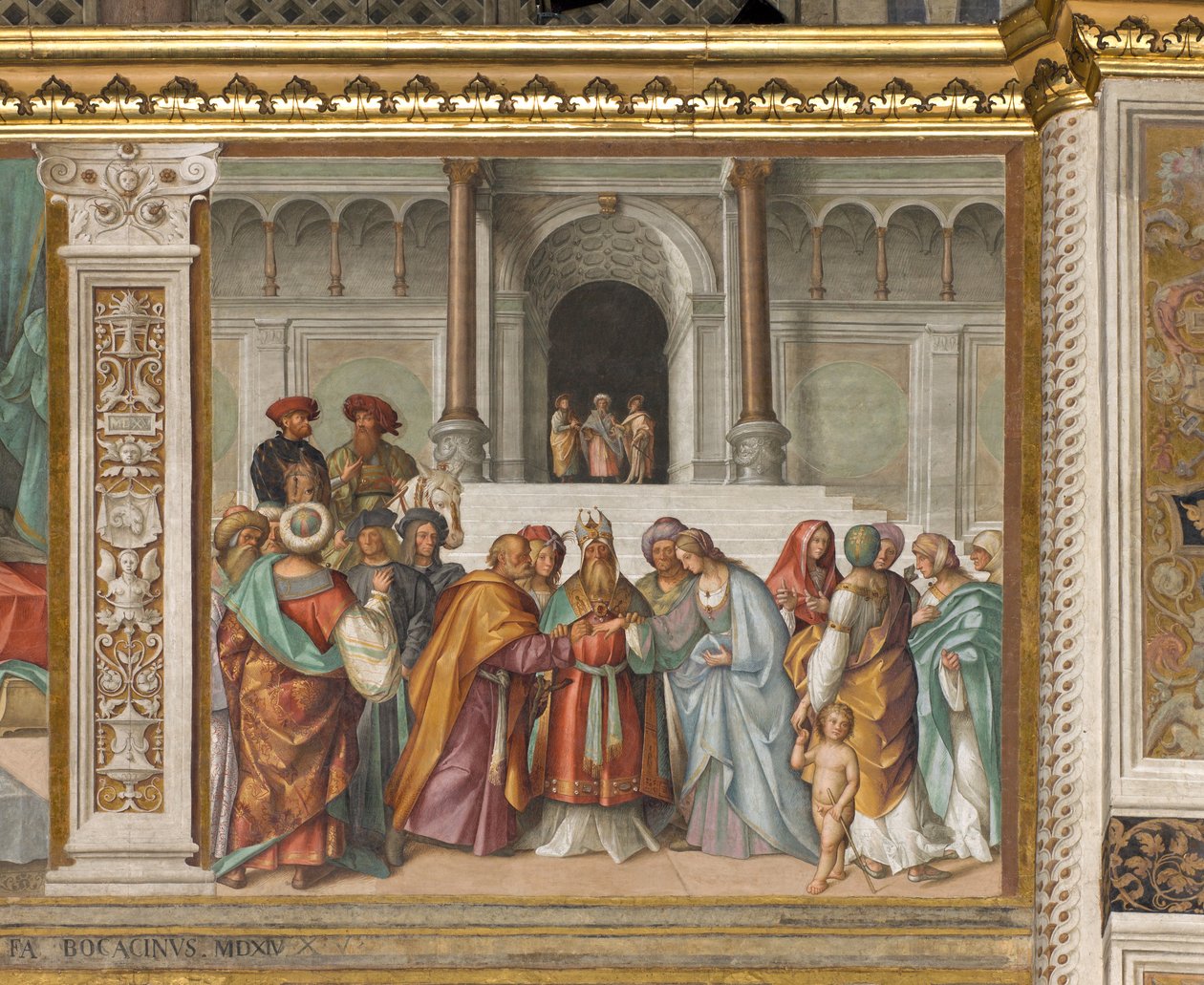 Central Nave, Second North Span, Marriage of the Virgin, Boccaccio Boccaccino 1514-15 od Boccaccio Boccaccino