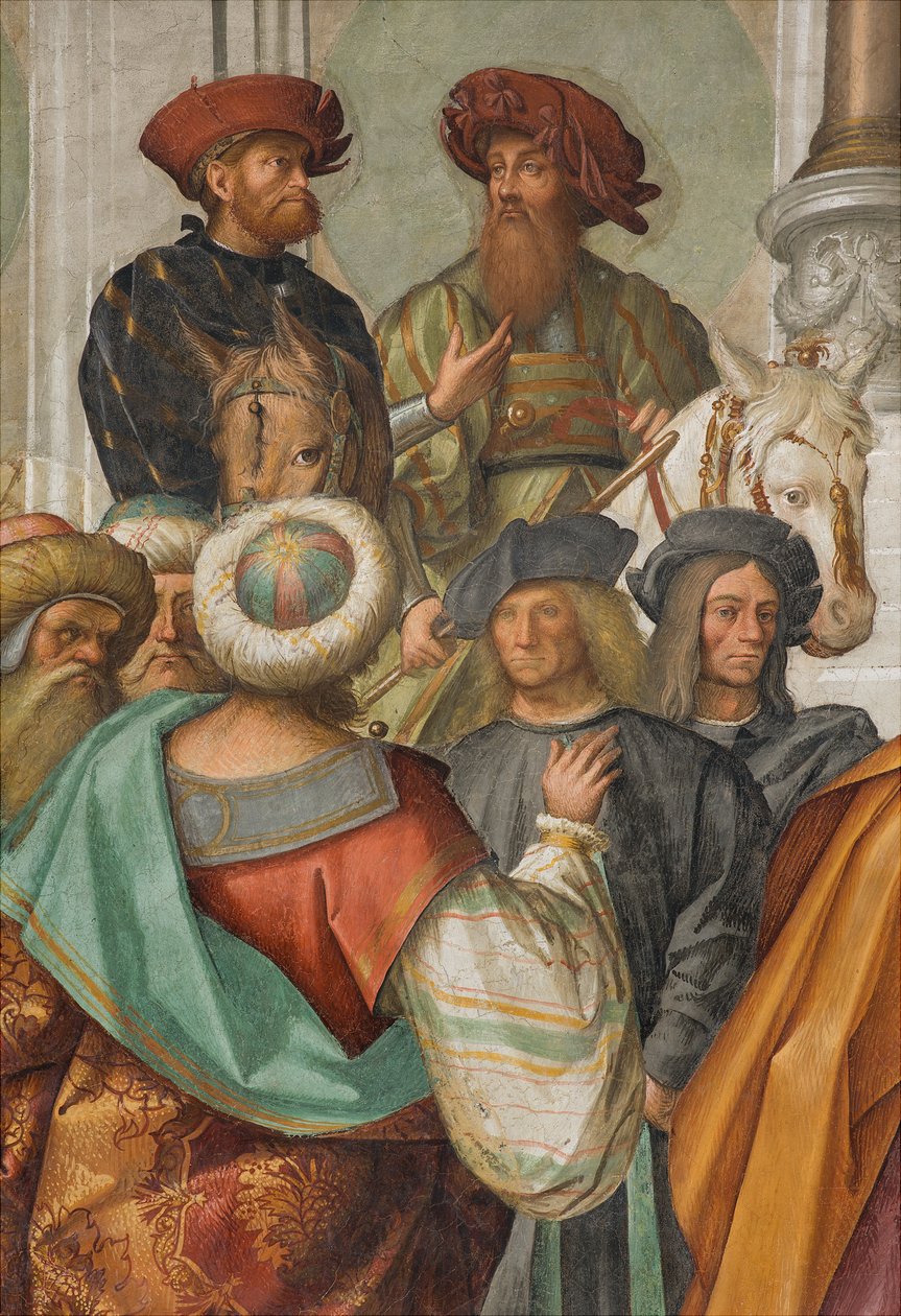 Central Nave, Second North Span, Marriage of the Virgin, Boccaccio Boccaccino 1514-15, Detail od Boccaccio Boccaccino