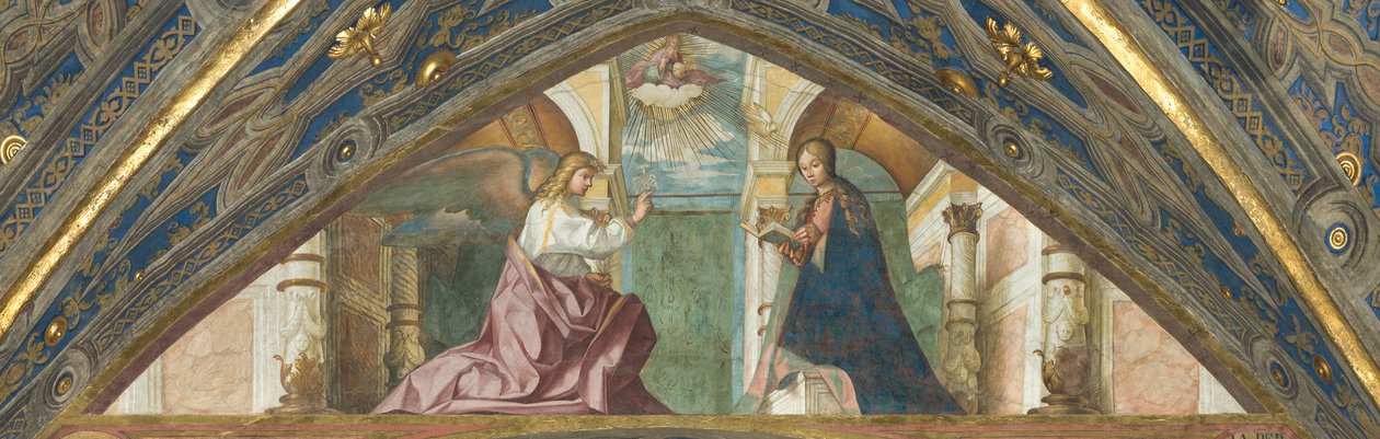 Soprán, Boccaccio Boccaccino, Zvěstování 1506-07 od Boccaccio Boccaccino
