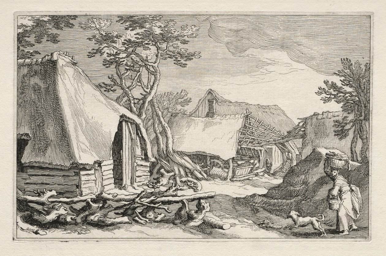 Krajina se statky, 1613-1614. od Boetius Adams Bolswert