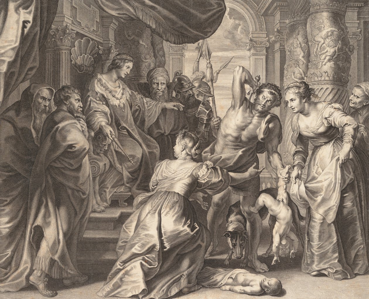 Šalamounův soud, 1595-1633. od Boetius Adams Bolswert
