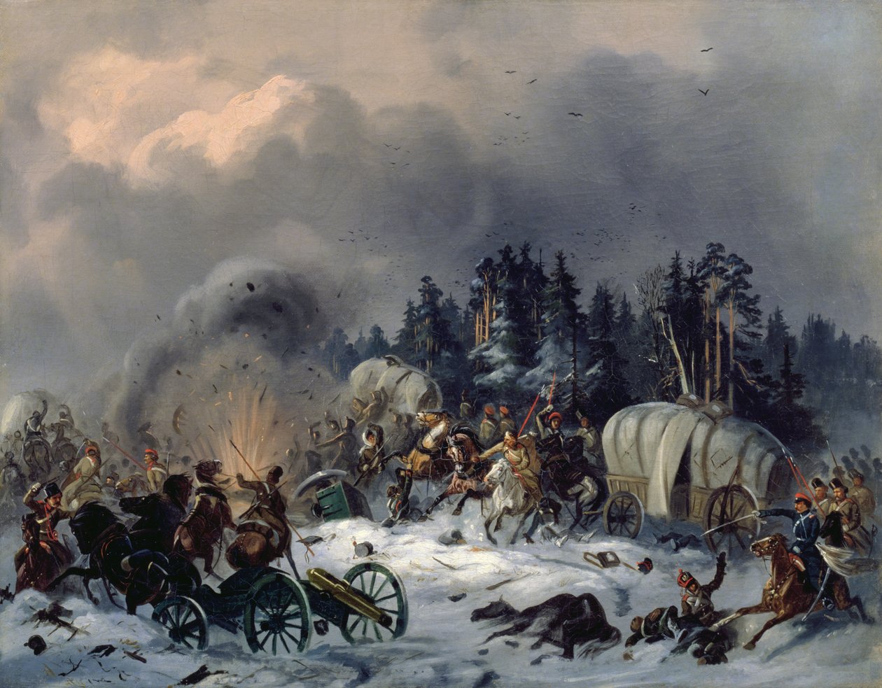Scéna z rusko-francouzské války v roce 1812 od Bogdan Willewalde