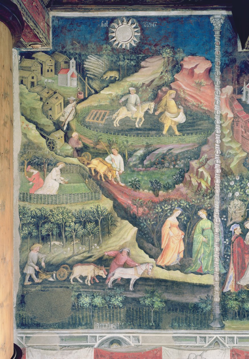 Měsíc duben, cca 1400 9viz také 498154) od Bohemian School