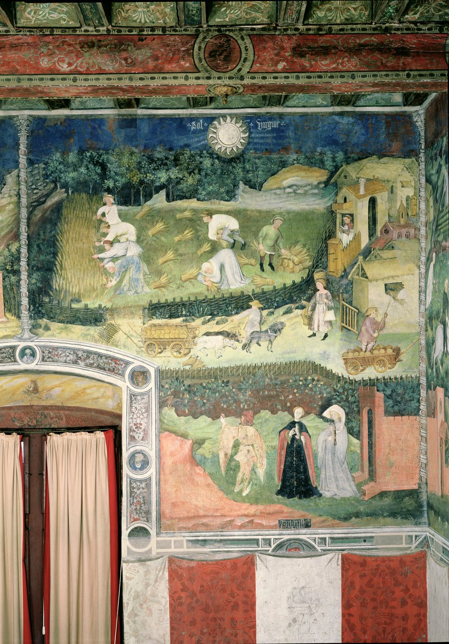 Měsíc srpen, cca 1400 od Bohemian School