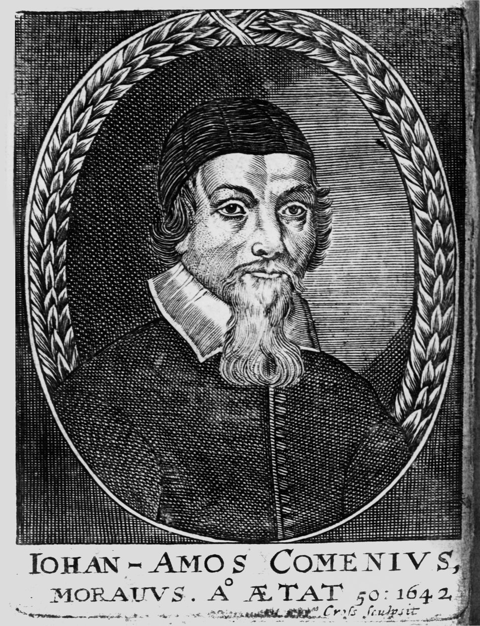 Johan Amos Komenský, 1642 od Bohemian School