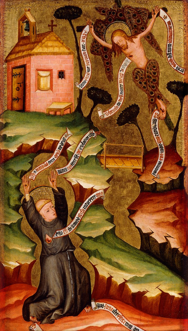 Saint Francis Receiving the Stigmata, c.1400 od Bohemian School