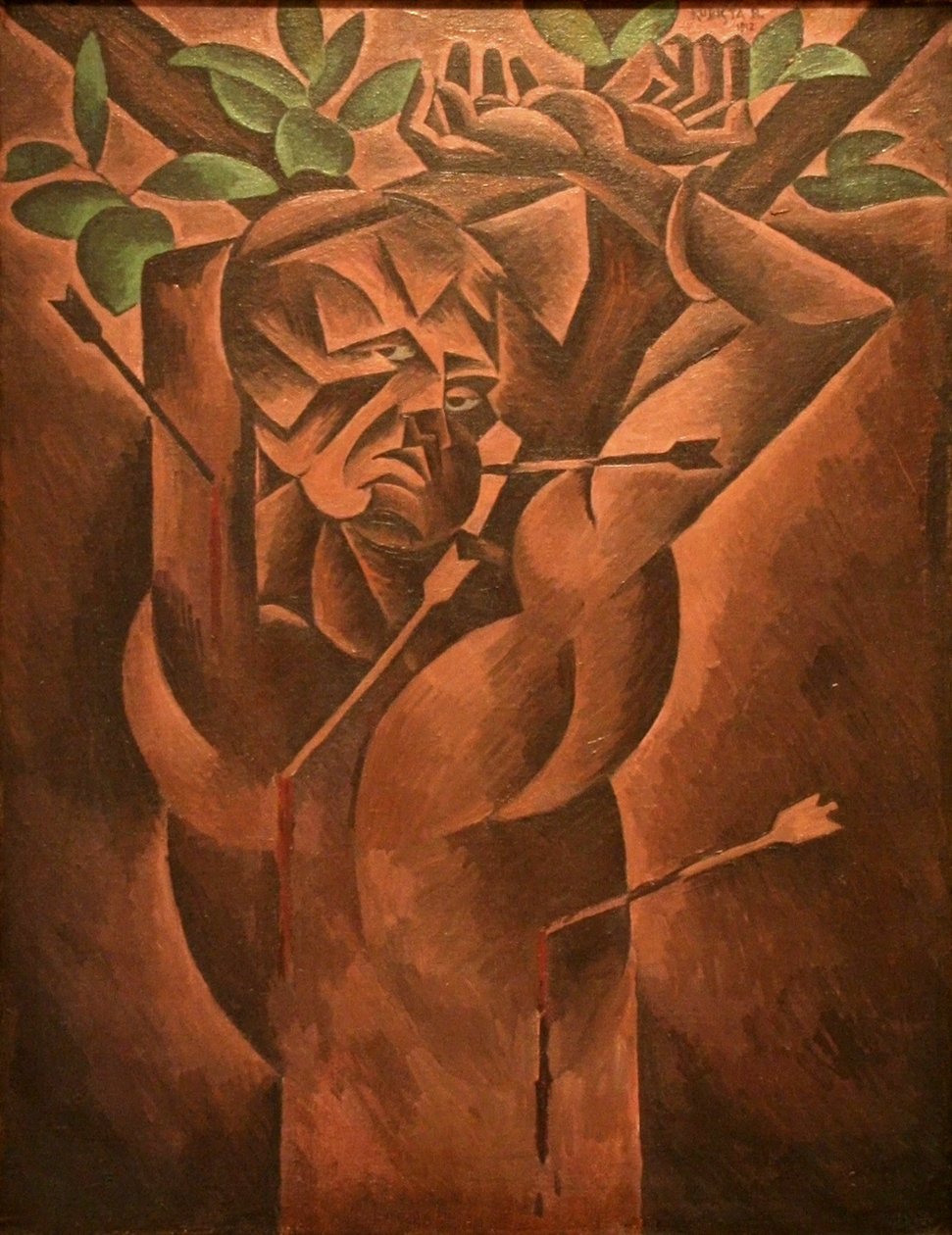 Svatý Sebastian od Bohumil Kubišta