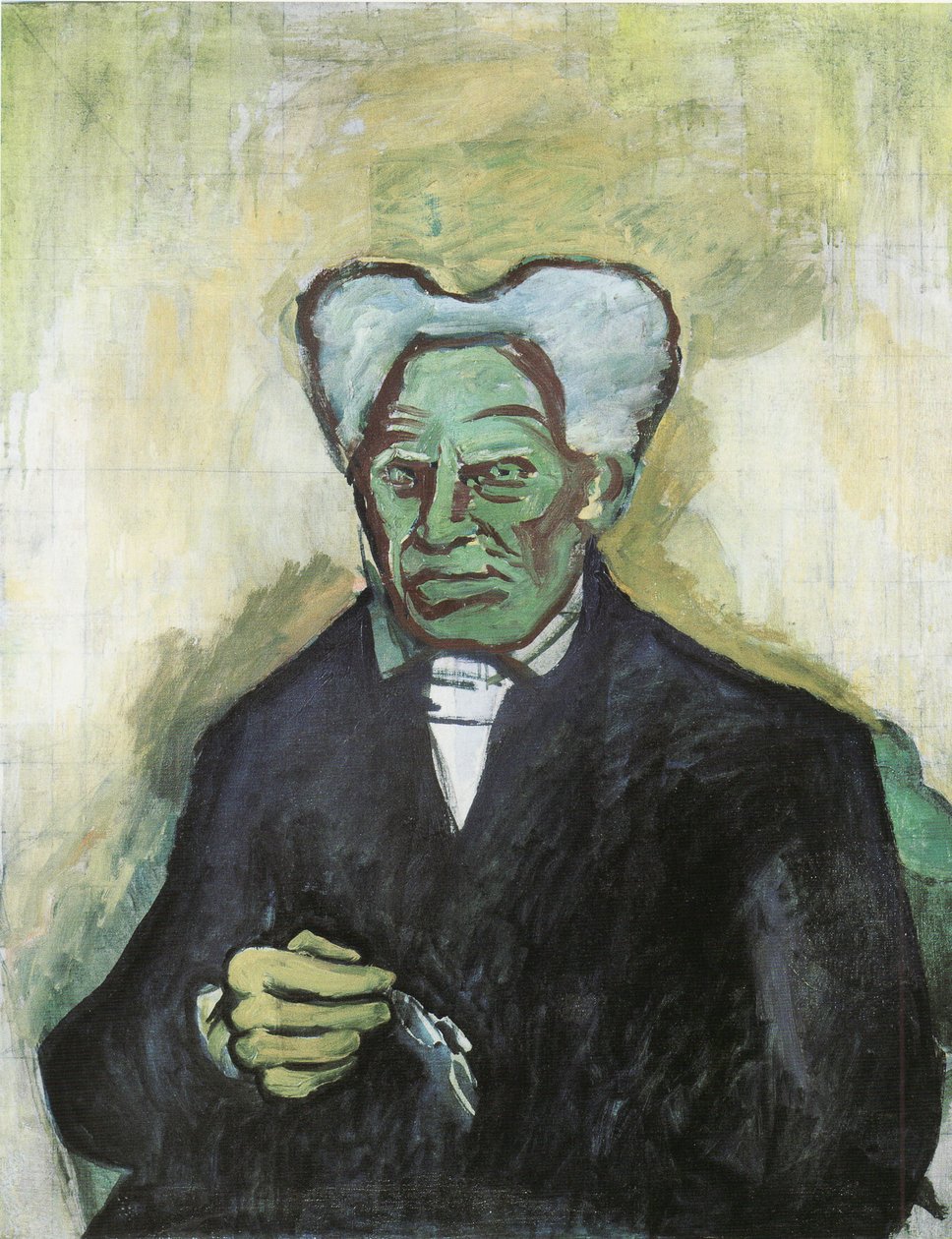 Portrét Arthura Schopenhauera, 1908 od Bohumil Kubišta