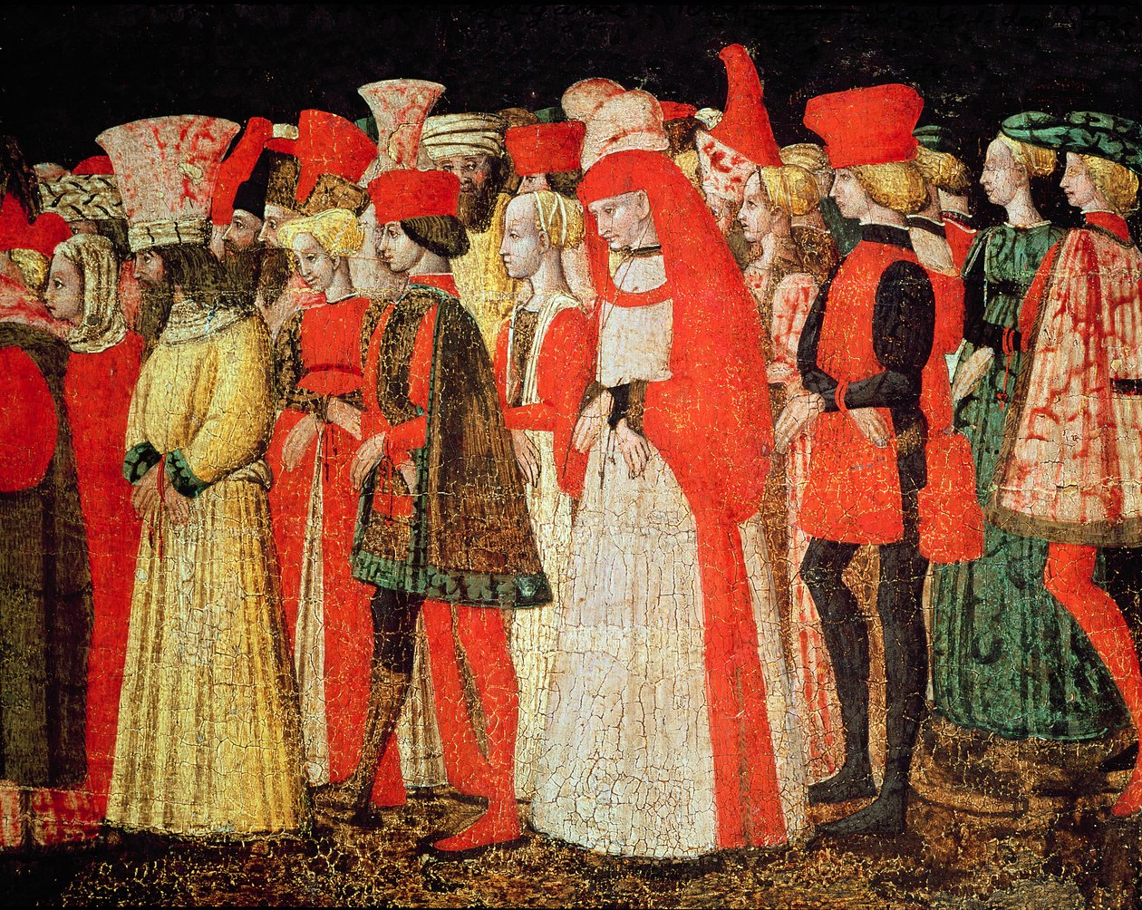 Lidé ze dvora rodiny Sforza (detail) od Bonifacio Bembo