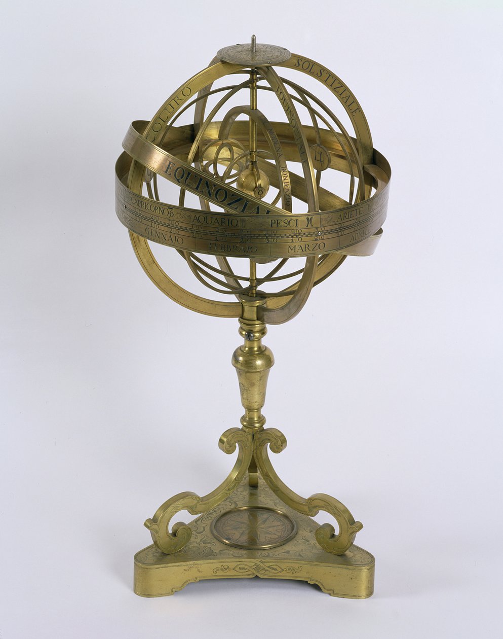 Armillary Sphere of the Copernican system, 1764 (bronz) od Bonifazio Borsari