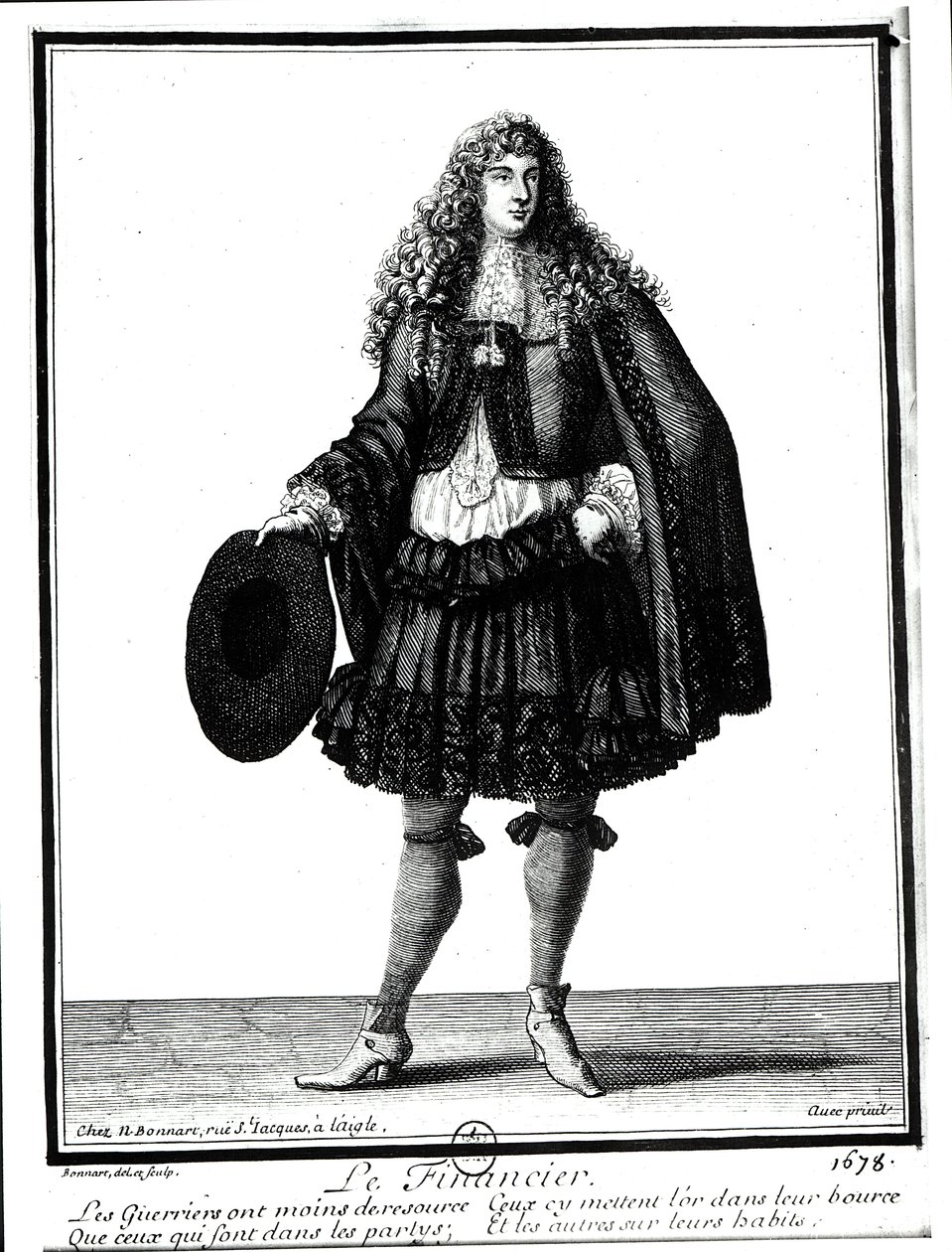 Bankéř, 1678 od Nicolas Bonnart