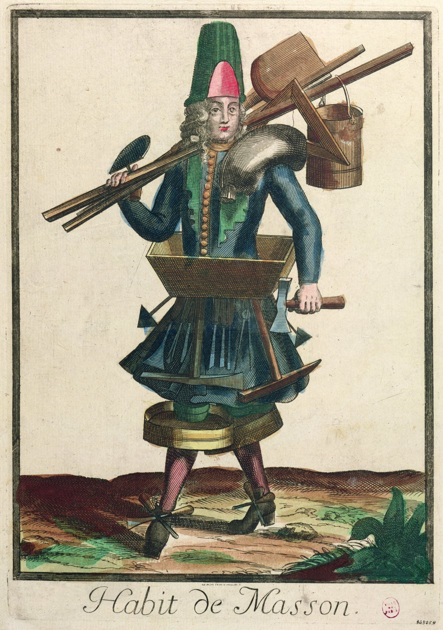 Kostým zednáře od Nicolas Bonnart