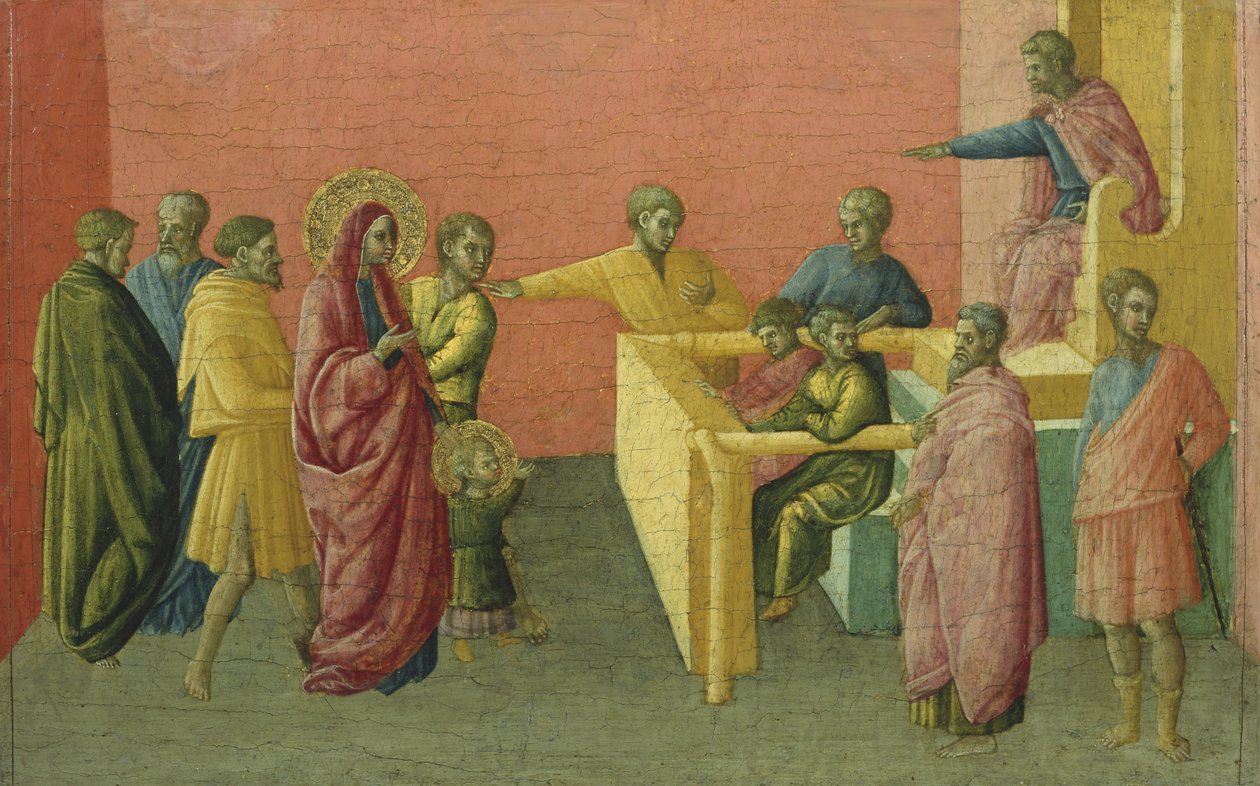 Příběh svatých Julitty a Quirika od Borghese di Piero
