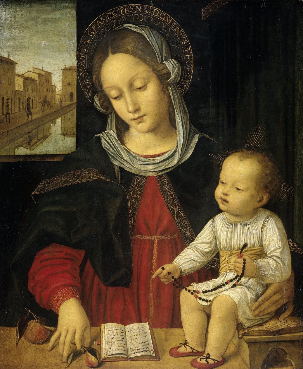 Madonna a dítě od Borgognone