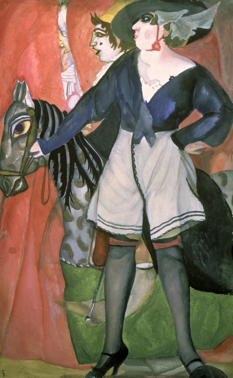 Cirkusová scéna, 1917 od Boris Dmitrievich Grigoriev