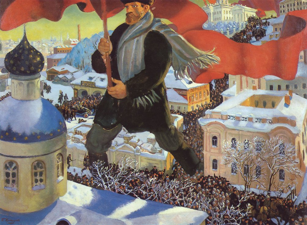 Bolševik. od Boris Mikhailovich Kustodiev