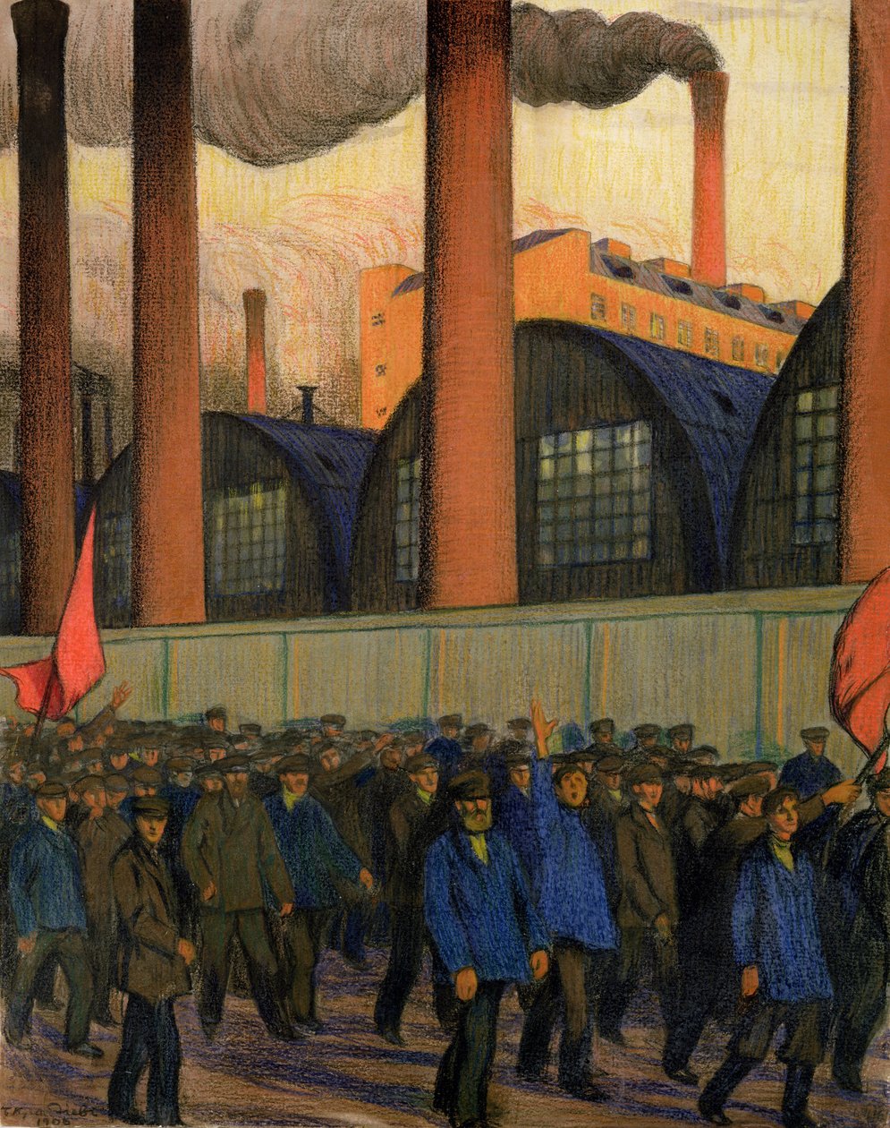 Stávkovat od Boris Mikhailovich Kustodiev