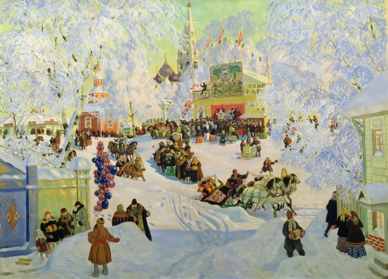 Masopust, 1919 od Boris Mikhailovich Kustodiev