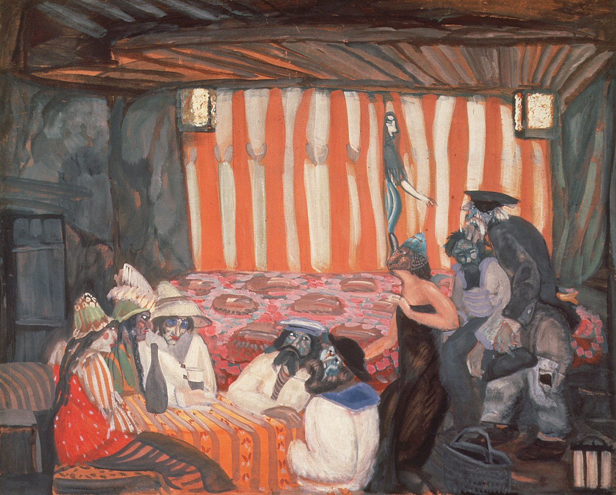 Kabaret II, 1918 od Boris Dmitrievich Grigoriev