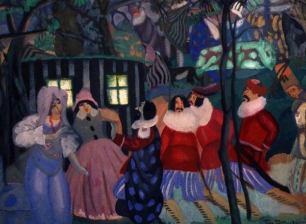 Dobyvatelé, 1913 (akvarel na papíře) od Boris Dmitrievich Grigoriev