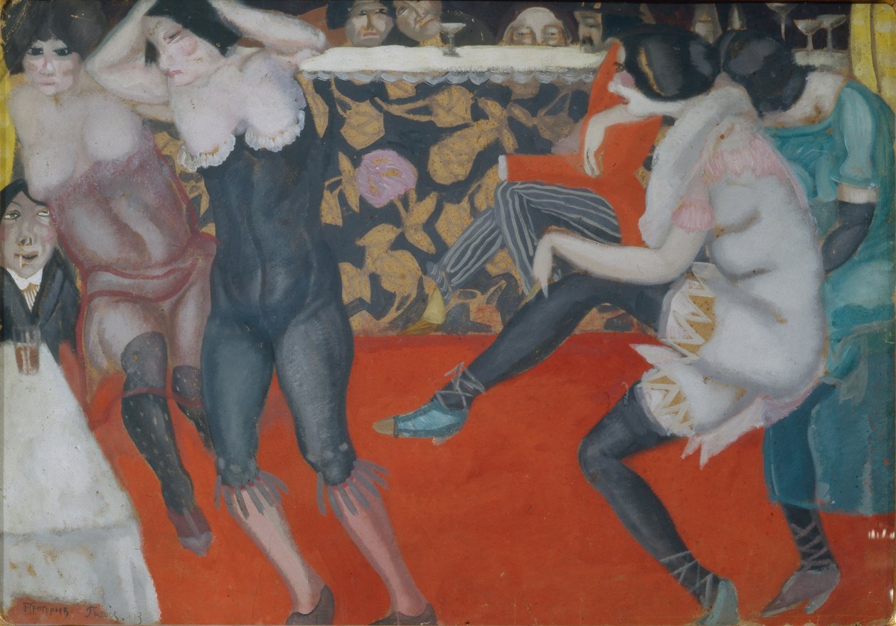 V kabaretu, 1913 od Boris Dmitrievich Grigoriev