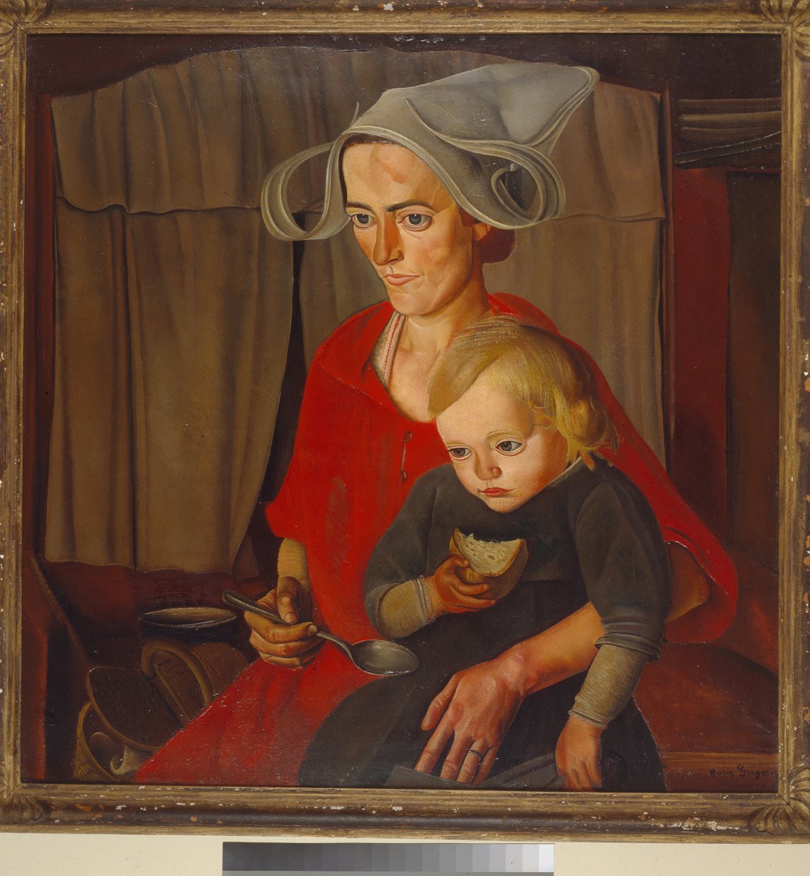 Chudoba - obraz Borise Dmitrijeviče Grigorjeva (1886-1939), olej na plátně (79x79 cm) od Boris Dmitrievich Grigoriev