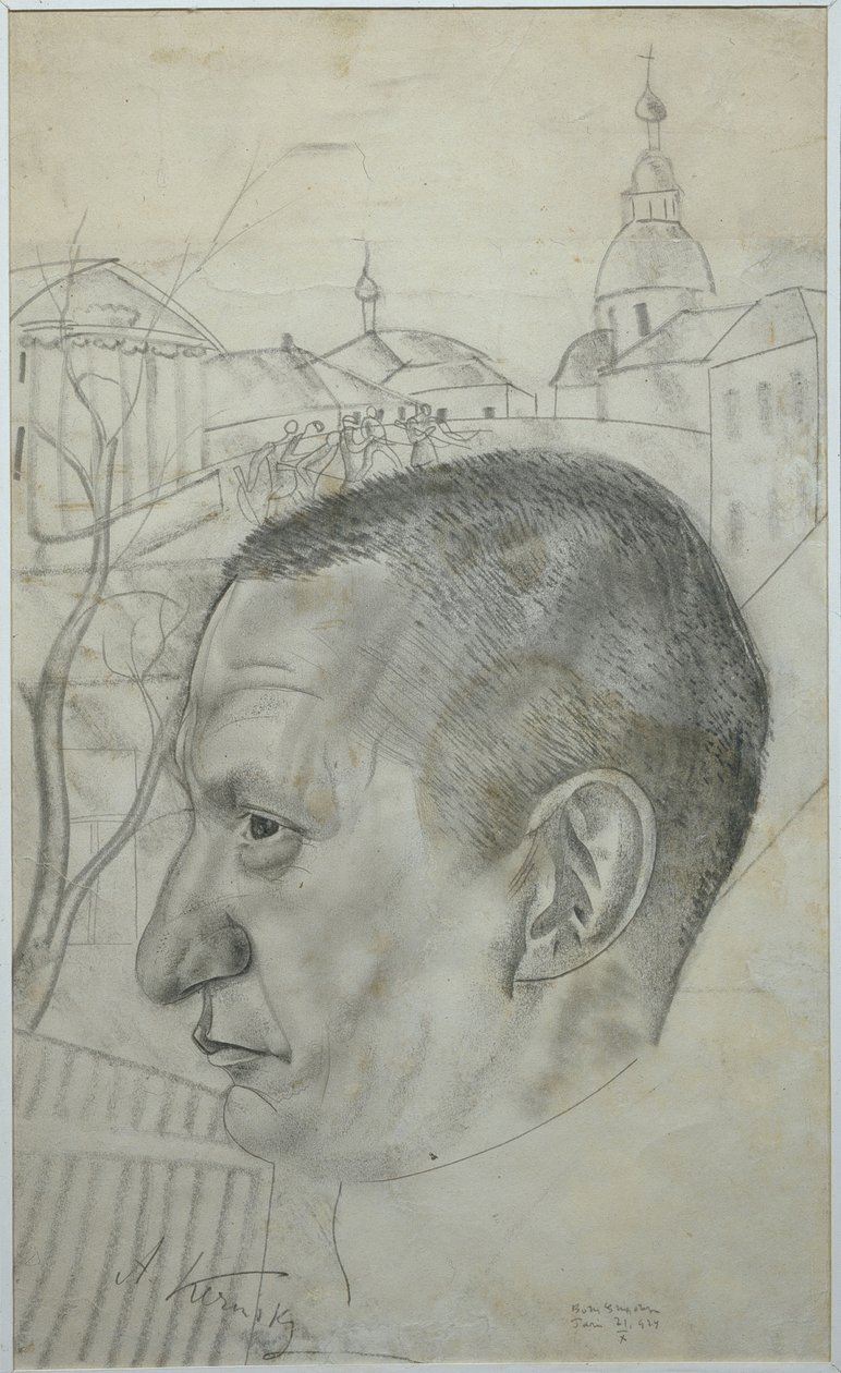 Portrét Alexandra Kerenského 1881-1970, 1924 od Boris Dmitrievich Grigoriev