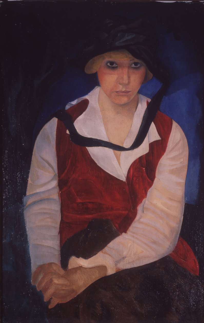 Portrét manželky umělců, 1917 od Boris Dmitrievich Grigoriev